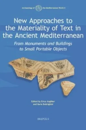 Flitsaanbieding New Approaches to the Materiality of Text in the Ancient Mediterranean - Erica Angliker