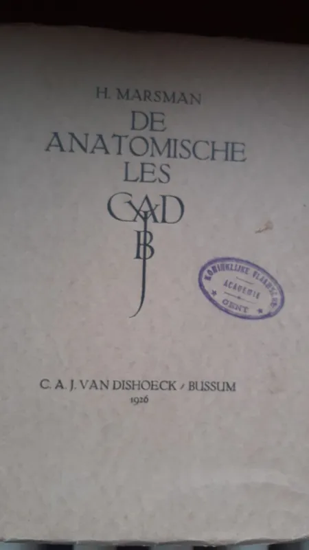 Actieprijs De anatomische les - Hendrik Marsman