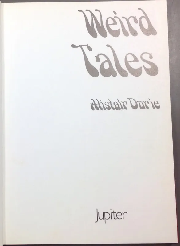 Laatste Kans Weird Tales - Durie Alistair