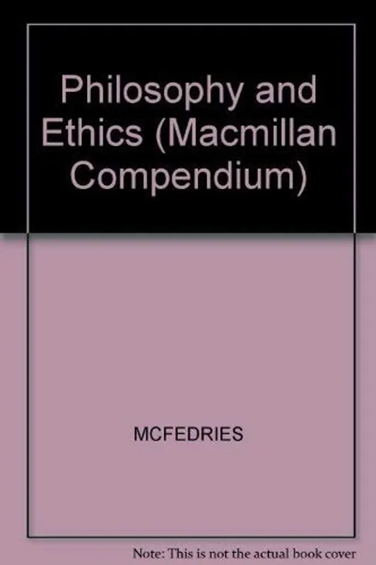 Weekendaanbieding MacMillan Compendium: Philosophy and Ethics - Donald M. Borchert