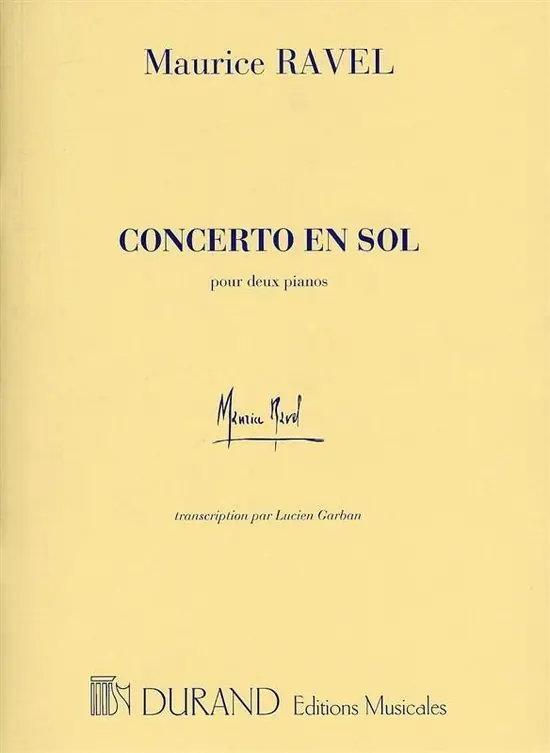 Concerto en Sol - Maurice Ravel Koop Vandaag