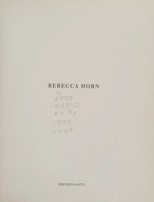 Gratis Verzending Rebecca Horn: La Lune Rebelle - Rebecca Horn