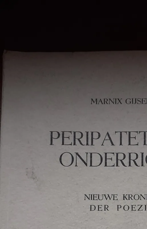 Betrouwbaar Peripatetisch onderricht - Marnix Gijsen