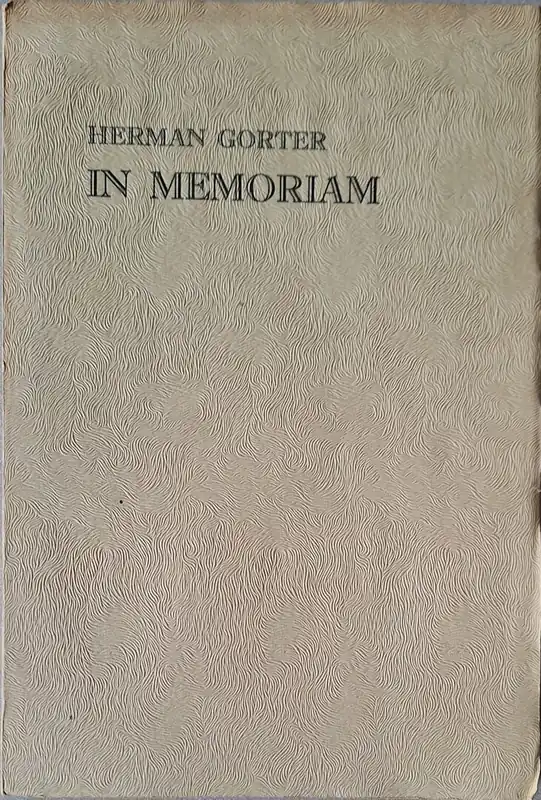 In memoriam - Herman Gorter Superprijs