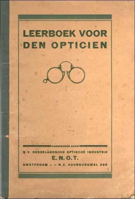 Lage Prijs leerboek voor den opticien. - opticien