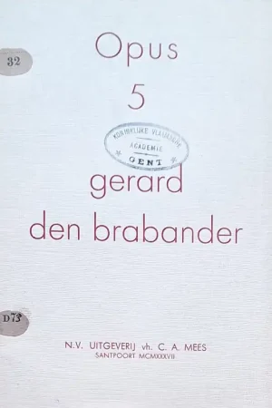 Opus 5 - Gerard den Brabander Aanbieding