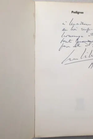 Pedigree. [With signed dedication] - Georges Simenon Direct Verzonden