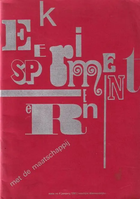 Experimenteren met de maatschappij. In: Euros, no. 4, jaargang 1967. - Stallaert, L., e.a., red., Lage Kosten