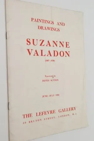 Superprijs Suzanne Valadon. Paintings and drawings - Sutton, Dennis, foreword,