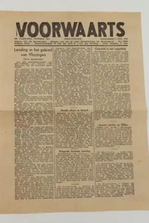 Voorwaarts, 25ste jaargang nummer 7535 Nood-Uitgave, Donderdag 2 Nov. 1944 - Voorwaarts - Direct Verzonden