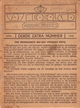 Vrij Nederland. Derde extra nummer April 1944. - Vrij Nederland - Bestseller