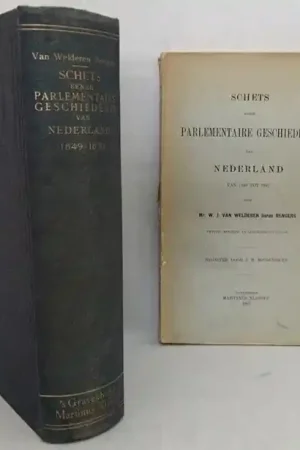 Lage Kosten Schets eener parlementaire geschiedenis van Nederland, 1849 tot 1891. [Derde druk, inclusief los Register] - Welderen baron Rengers, W.J.