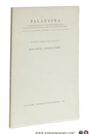 Jean Pauls 'Flegeljahre'. - Neumann, Peter Horst. Betaalbaar