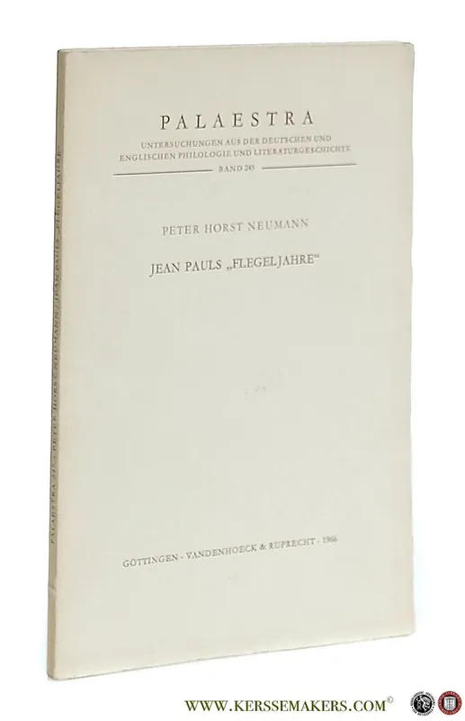 Jean Pauls 'Flegeljahre'. - Neumann, Peter Horst. Betaalbaar