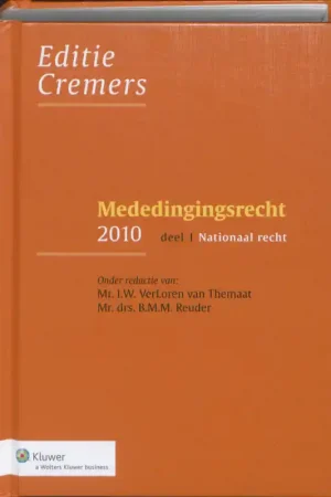 1/2 2010 - Verloren van Themaat, mr. I.W. / mr. drs. B.M.M. Reuder (eds.). Goedkoop