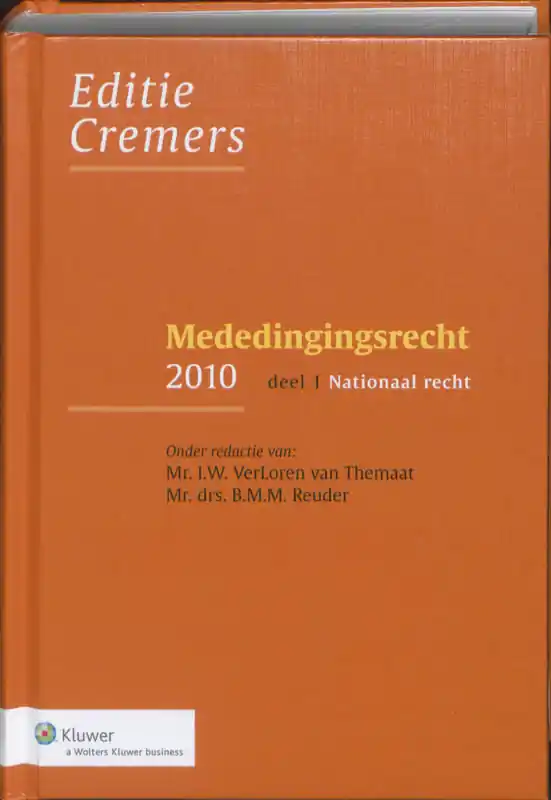 1/2 2010 - Verloren van Themaat, mr. I.W. / mr. drs. B.M.M. Reuder (eds.). Goedkoop