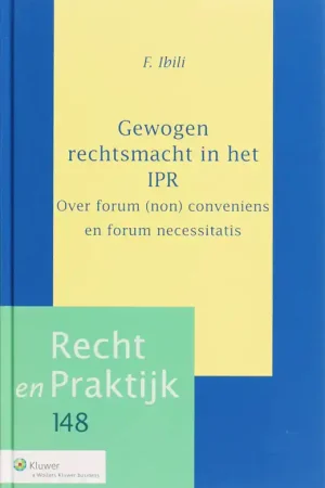 Beste Prijs Gewogen rechtsmacht in het IPR - F. Ibili