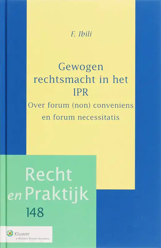Beste Prijs Gewogen rechtsmacht in het IPR - F. Ibili