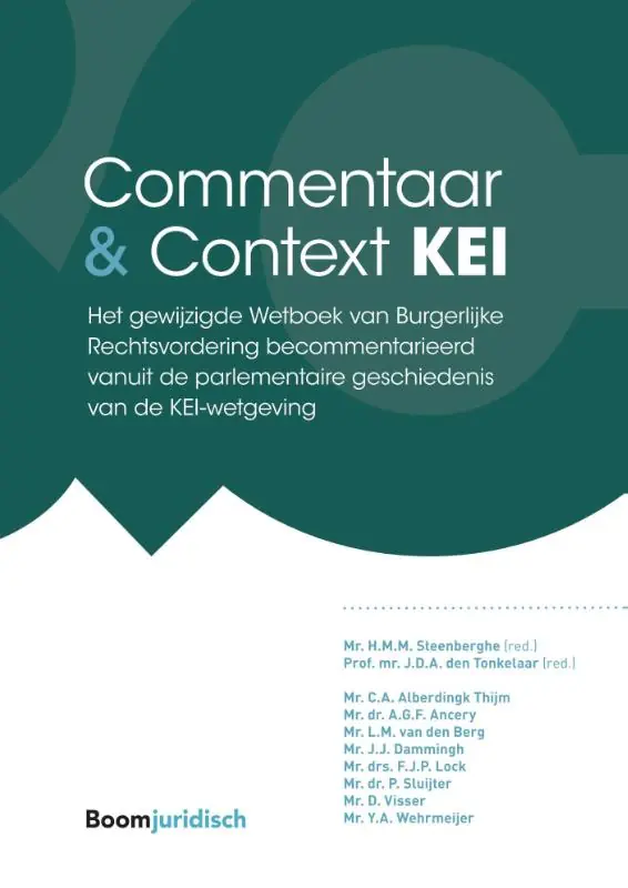Rechtstreeks Van De Fabrikant Commentaar & Context KEI - Steenberghe, Mr. H.M.M. / Prof. mr. J.D.A. den Tonkelaar (eds.).
