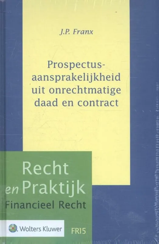 Prospectusaansprakelijkheid - Franx, J.P. Aanbieding