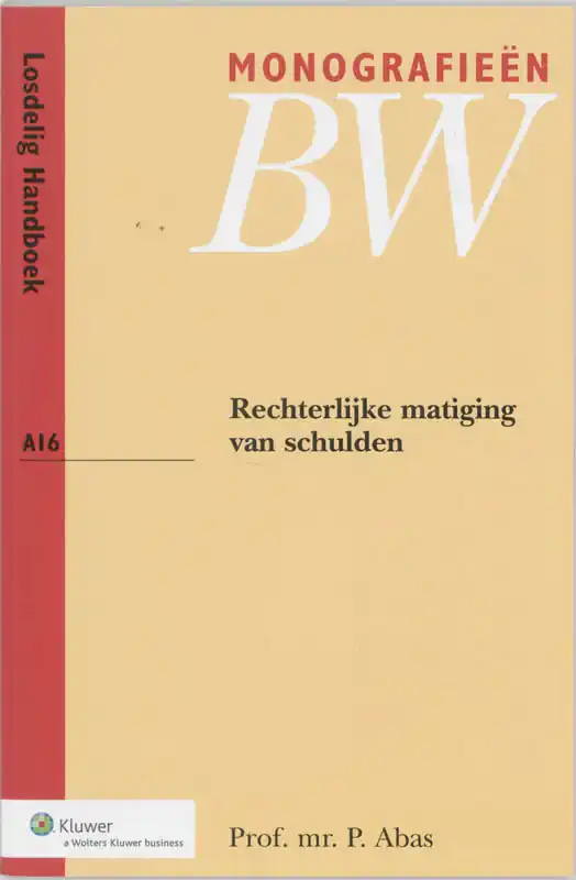 Favoriet Rechterlijke matiging van schulden - P. Alblas