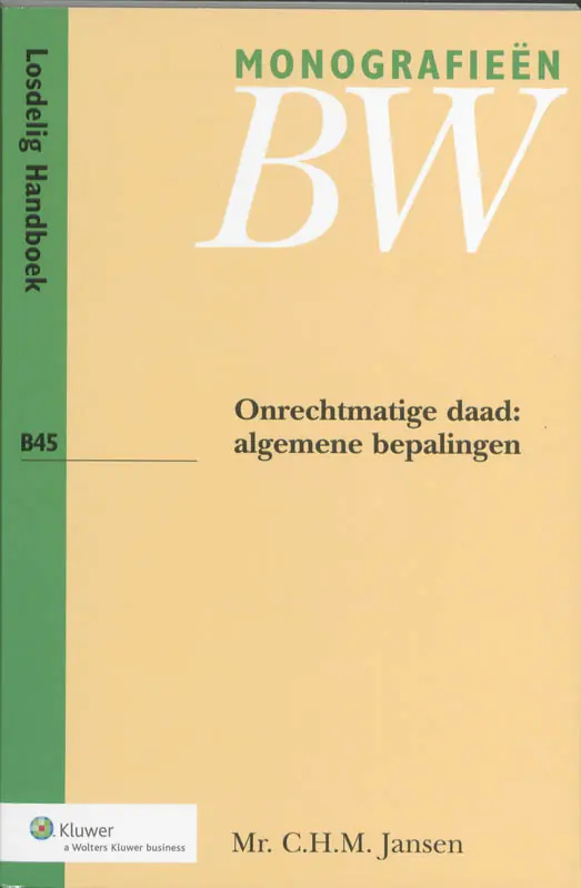 Gratis Verzending Onrechtmatige daad Algemene bepalingen - C.H.M. Jansen