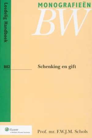 Schenking en gift - Freek W.J.M. Schols Direct Verzonden