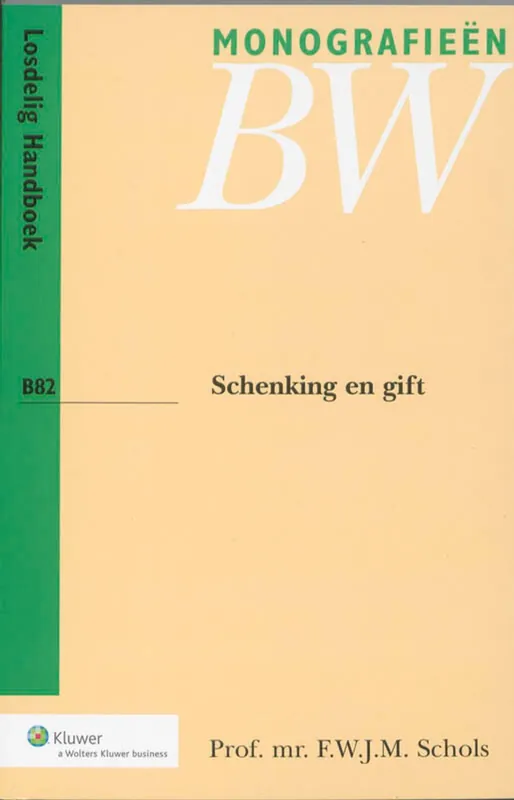 Schenking en gift - Freek W.J.M. Schols Direct Verzonden