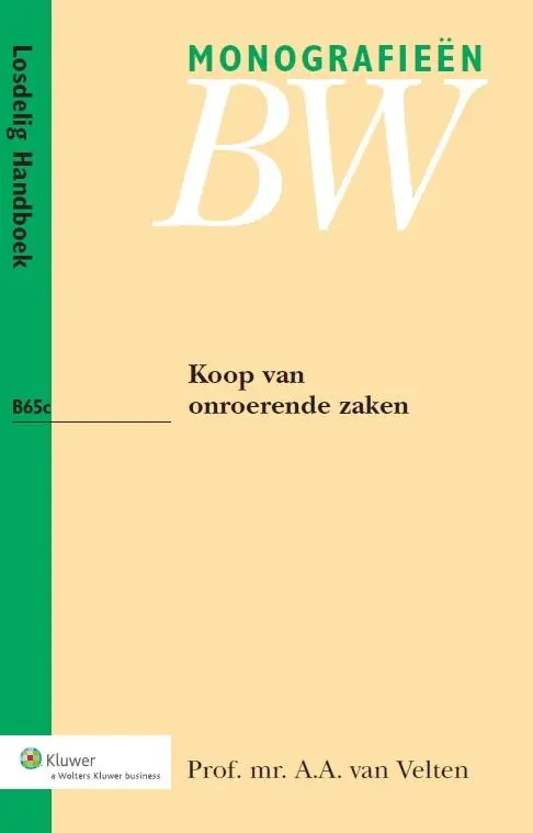 Koop van onroerende zaken - A.A. van Velten Dagaanbieding