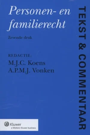 Personen- en familierecht - M. J. C. Koens Shop Nu
