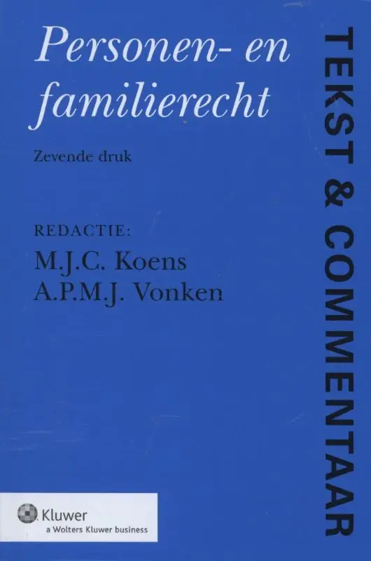Personen- en familierecht - M. J. C. Koens Shop Nu