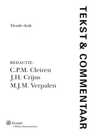 Gereduceerde Prijs Strafrecht - Cleiren, C.P.M. / J.H. Crijns / M.J.M. Verpalen (eds.).