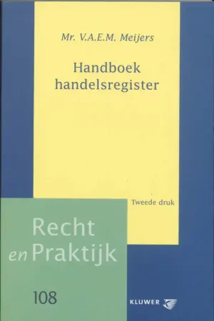 Lage Kosten Handboek handelsregister - V.A.E.M. Meijers