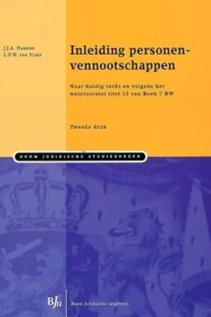 Inleiding personenvennootschappen - L.P.W. van Vliet; J.J.A. Hamers Betrouwbaar