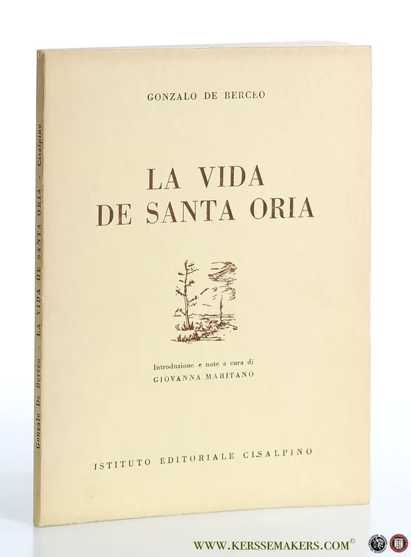 La vida de Santa Oria. Introduzione e note a cura di Giovanna Maritano. - Berceo, Gonzalo de. Betaalbaar