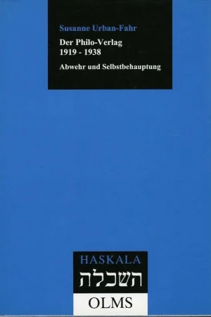 Der Philo-Verlag 1919-1938 - Susanne Urban-Fahr Snelle Levering