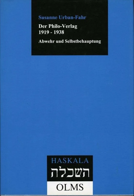 Der Philo-Verlag 1919-1938 - Susanne Urban-Fahr Snelle Levering