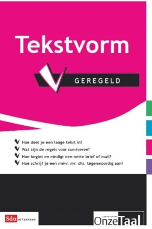 Speciale Aanbieding Tekstvorm geregeld - Genootschap Onze Taal