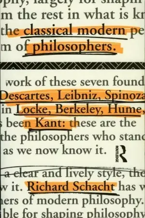Classical modern philosophers - Schacht, Richard Favoriet