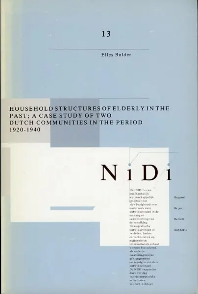 Household structures elderly in the past - Bulder Seizoensaanbieding