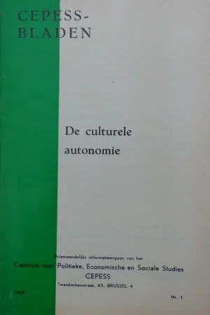 De culturele autonomie - Cepess Lage Prijs