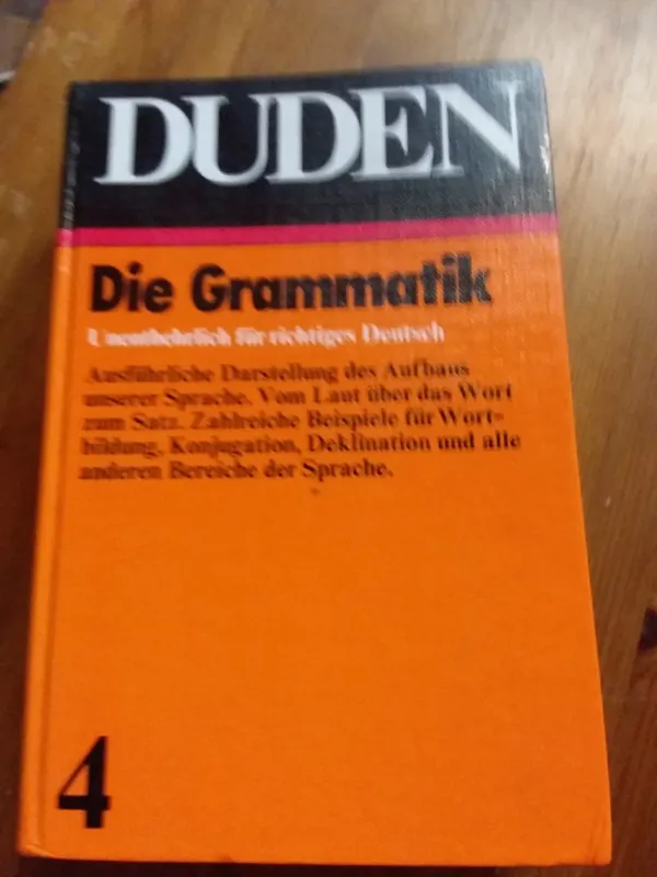 Lage Prijs DUDEN BAND 4 GRAMMATIK - Paul grebe, Helmut gipper, max mangold, wolfgang mentrup und christian winkler