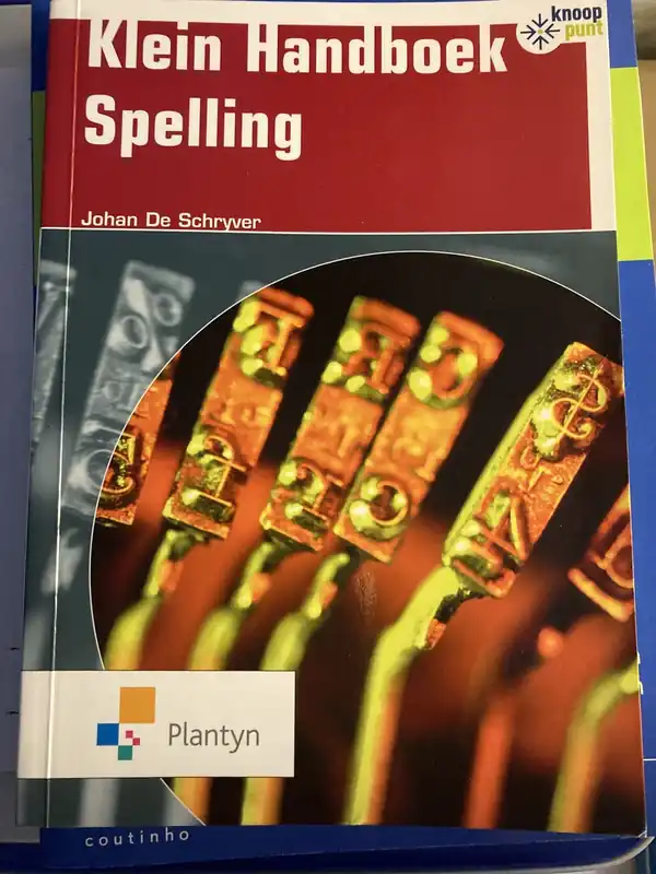 Klein Handboek Spelling - De Schryver Johan Aanbieding