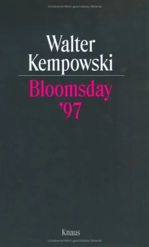 Bloomsday '97 - Walter Kempowski Premium