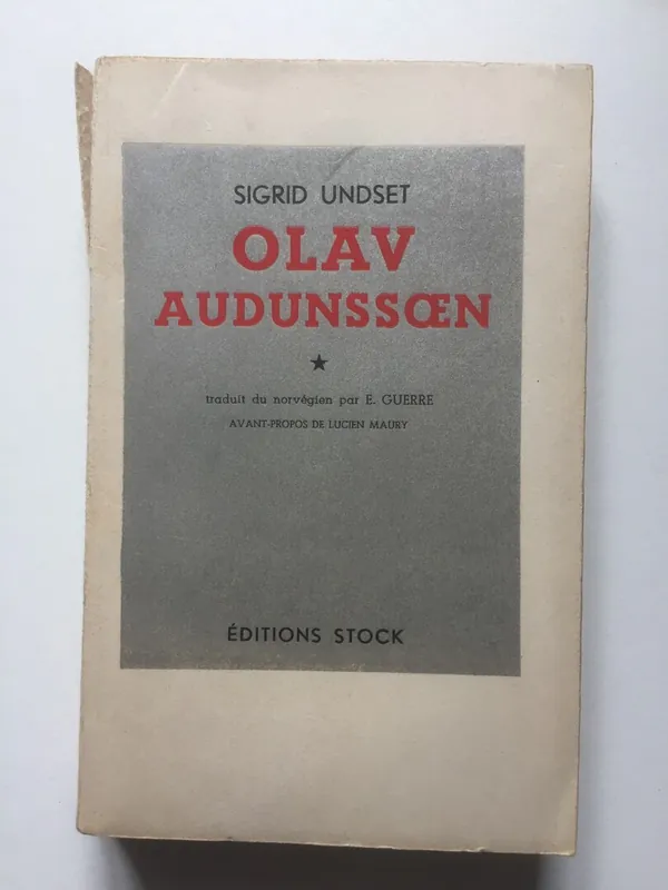 Olav Audunssoen - Sigrid Undset Merkproduct