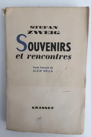 Alleen Vandaag Souvenirs et Rencontres - Stefan Zweig