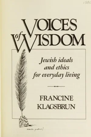 Voices of Wisdom. Jewish Wisdom and Ethics for Everyday Living - Klagsbrun, Francine Koop Vandaag