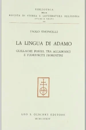 Snelle Levering La lingua di Adamo - Paolo Simoncelli