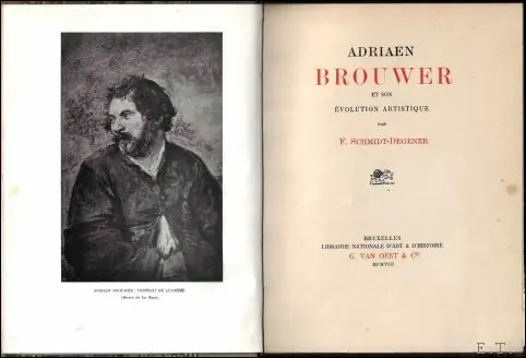 Adriaen Brouwer et son volution artistique - Schmidt Degener F. Express Levering