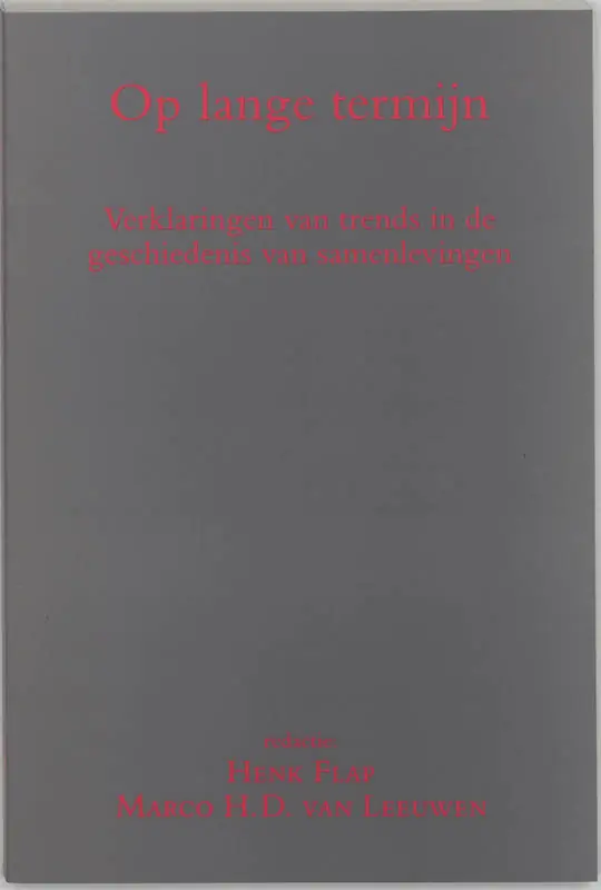 Op lange termijn - Henk Flap; Marco H.D. van Leeuwen Merkproduct